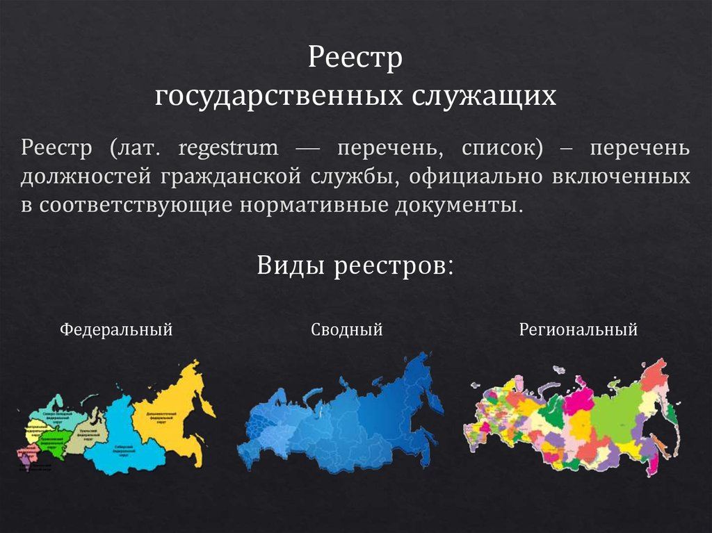 Федеральный государственный регистр