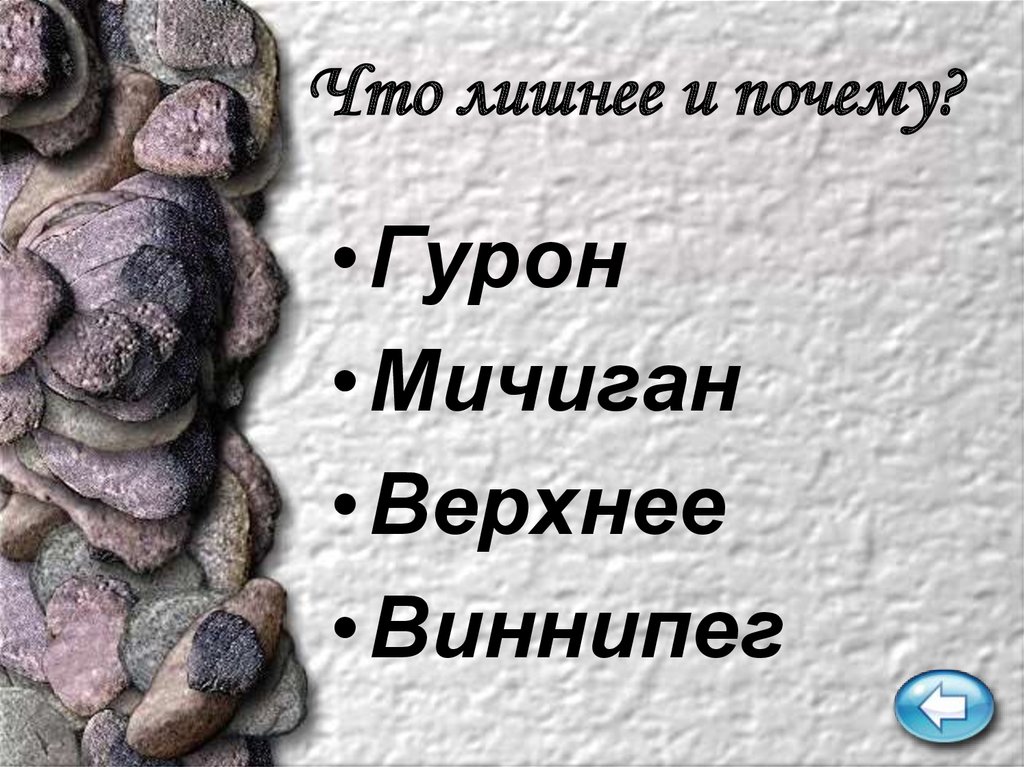 Что лишнее и почему?