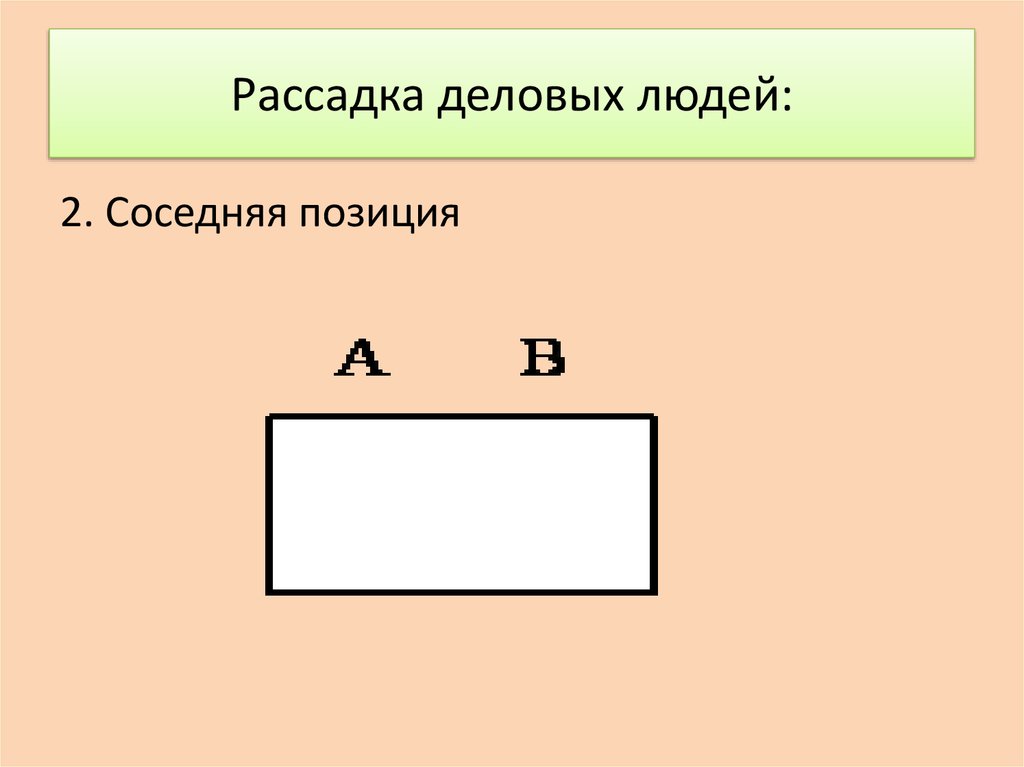 Рассадка деловых людей: