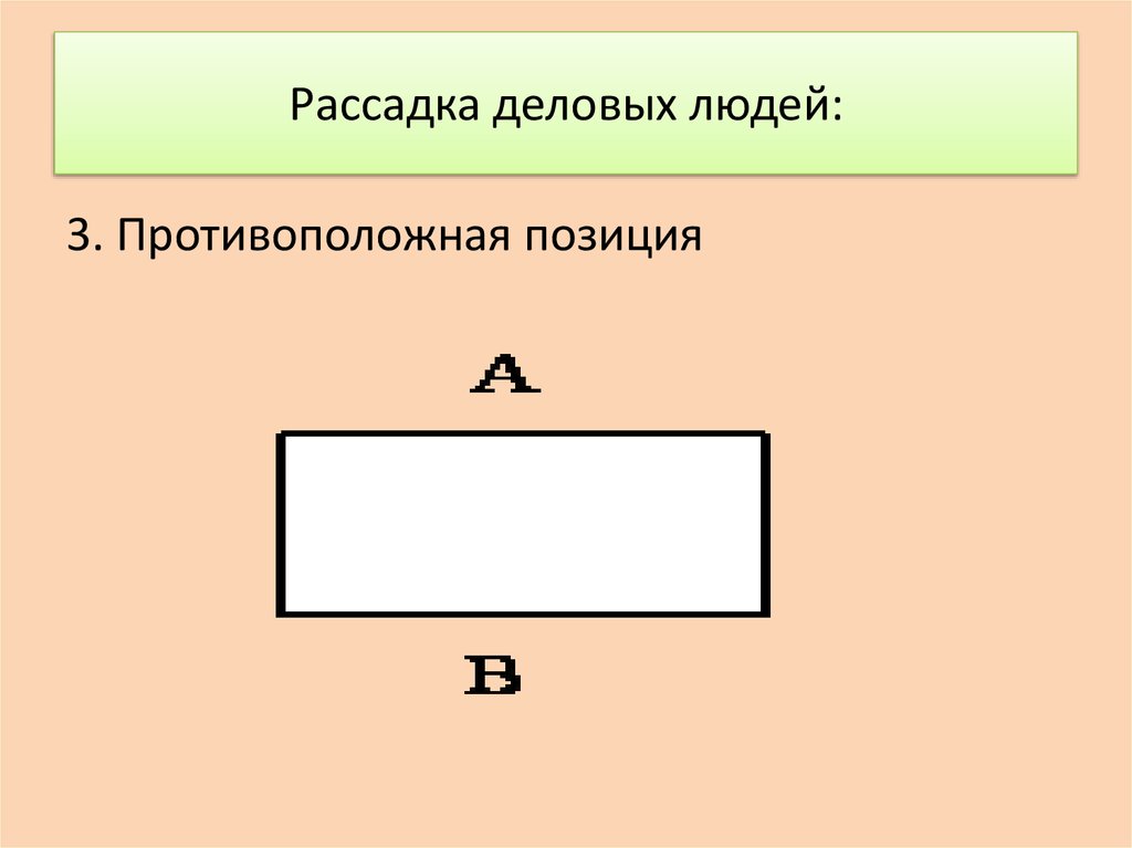 Рассадка деловых людей: