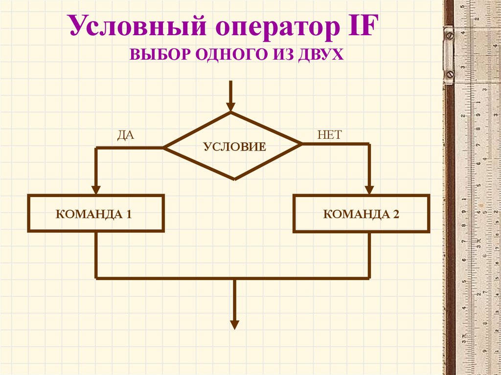 Оператор выбора блок схема