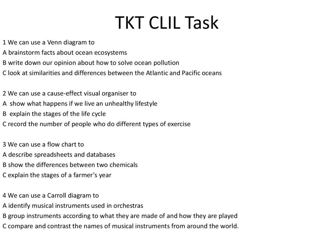 TKT CLIL Task