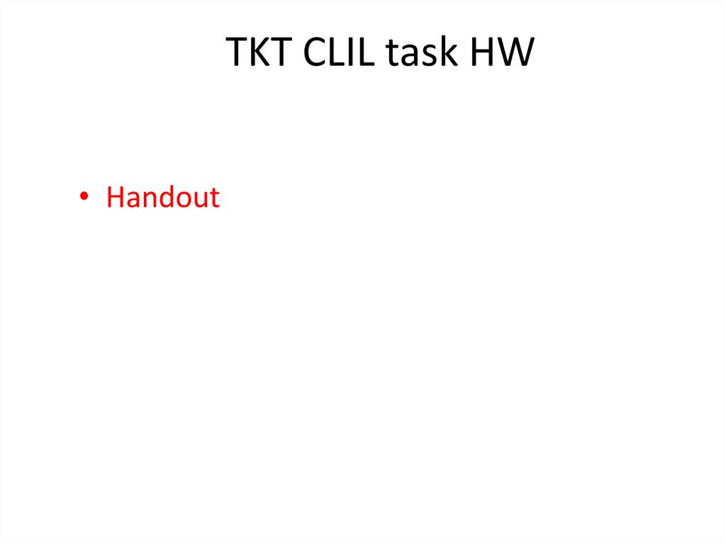 TKT CLIL task HW