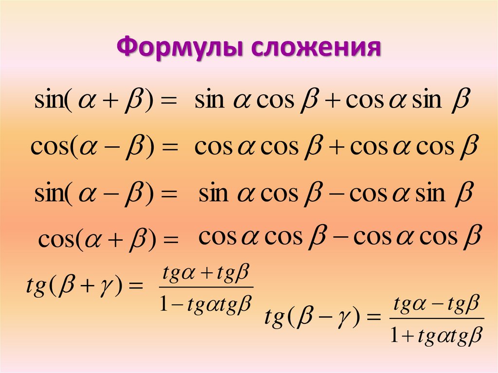 Формулы сложения функций. Формулы сложения тригонометрических функций. Формулы сложения тригонометрия. Тригонометрические формулы сложения аргументов. Формулы сложения Алгебра 10 класс.