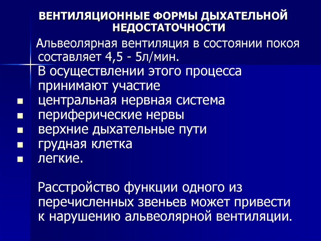 Патология внешнего дыхания презентация