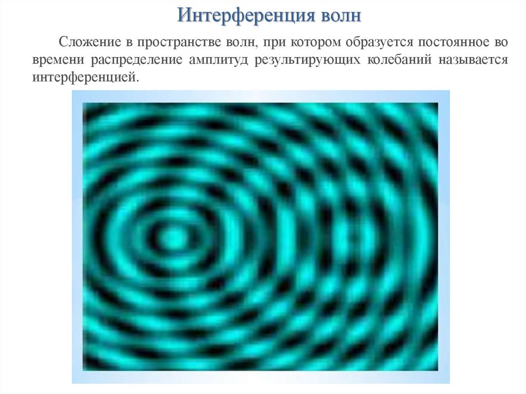 Когерентное пространство времен. Интерференция некогерентных волн. Сложение волн интерференция. Интерференция когерентных волн. Интерференционная картина механических волн.