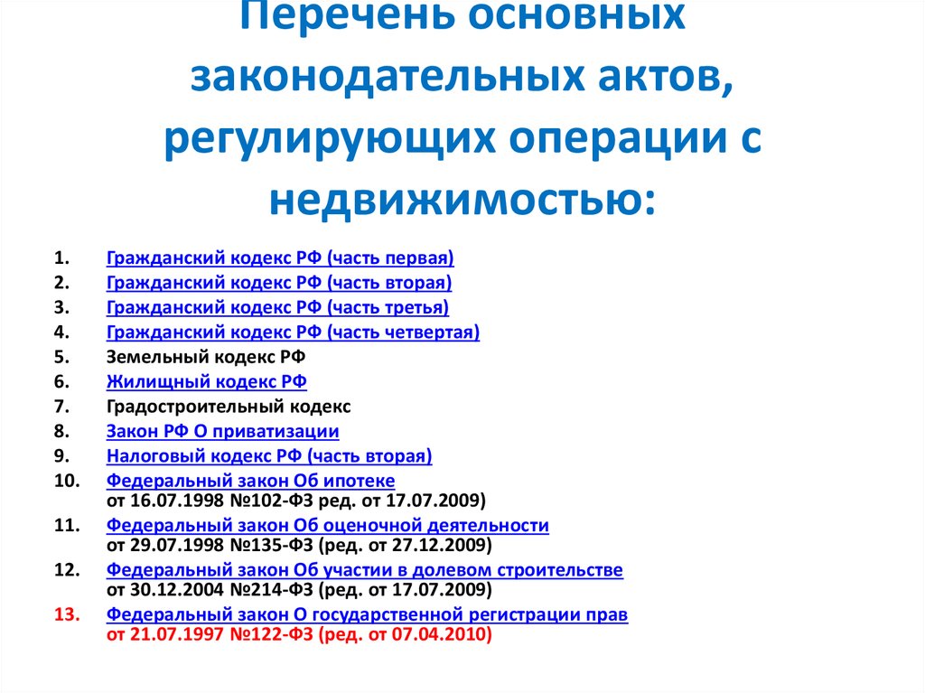 Что входит в перечень основных работ