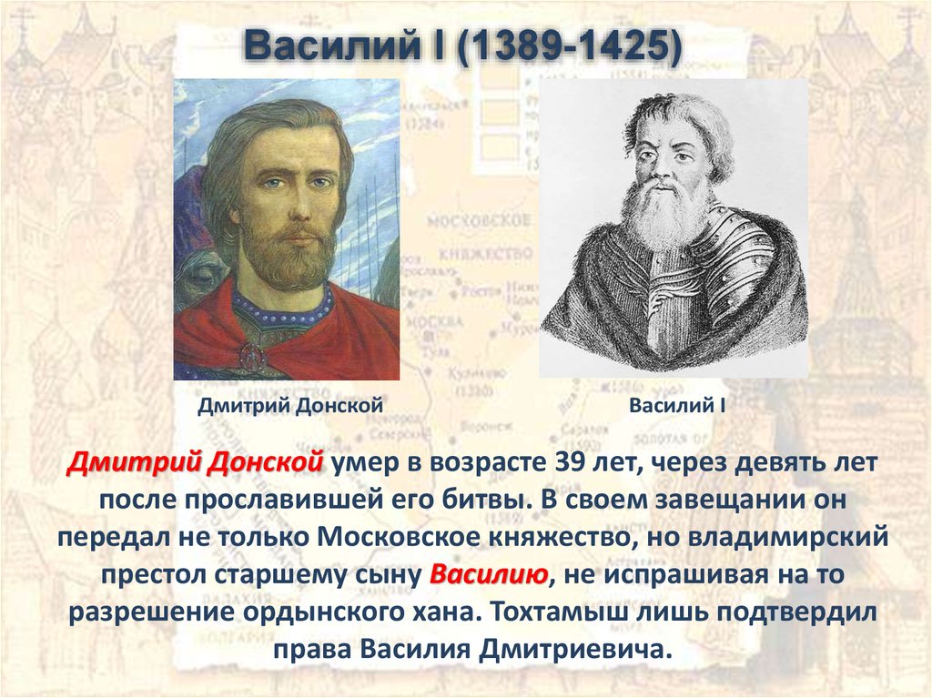 Московское княжество в конце xiv середине xv века презентация