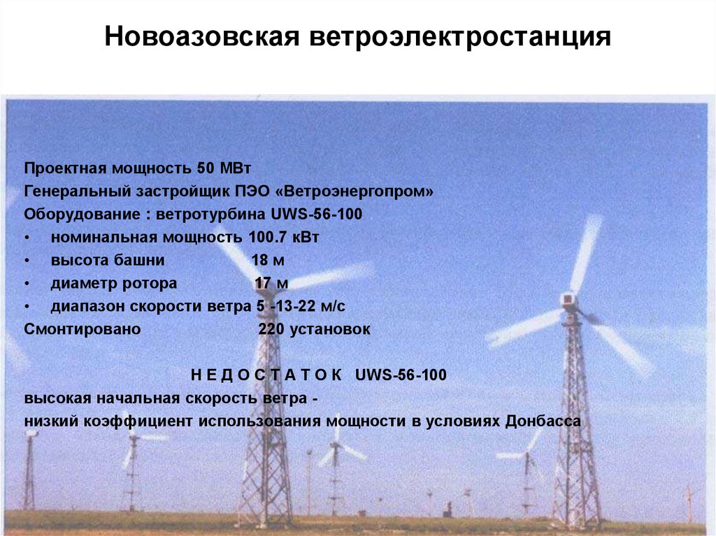 Новоазовская ветроэлектростанция