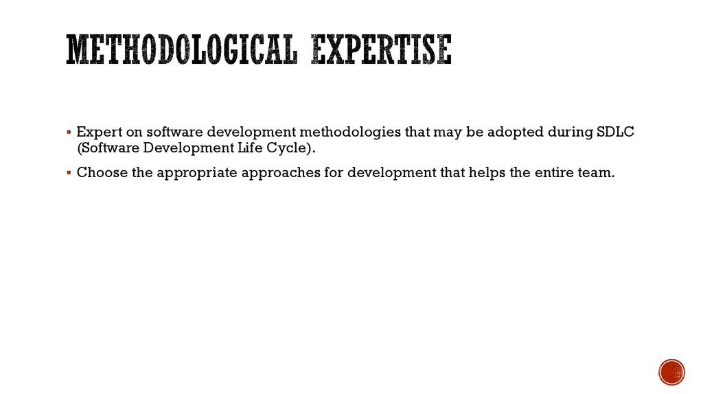 Methodological Expertise