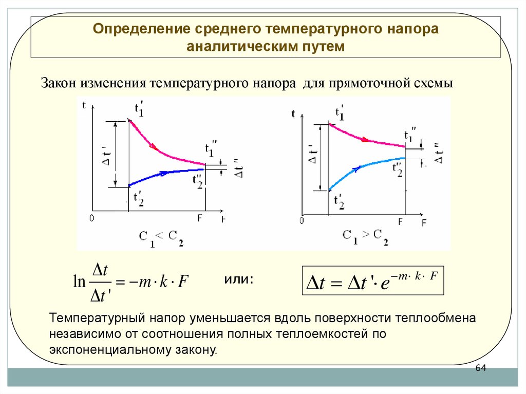 Средняя тепловая. Средний температурный напор при прямотоке и противотоке. Температурный напор теплообменного аппарата является наименьшим при. Средний температурный напор в теплообменнике. Температурный напор для прямотока.