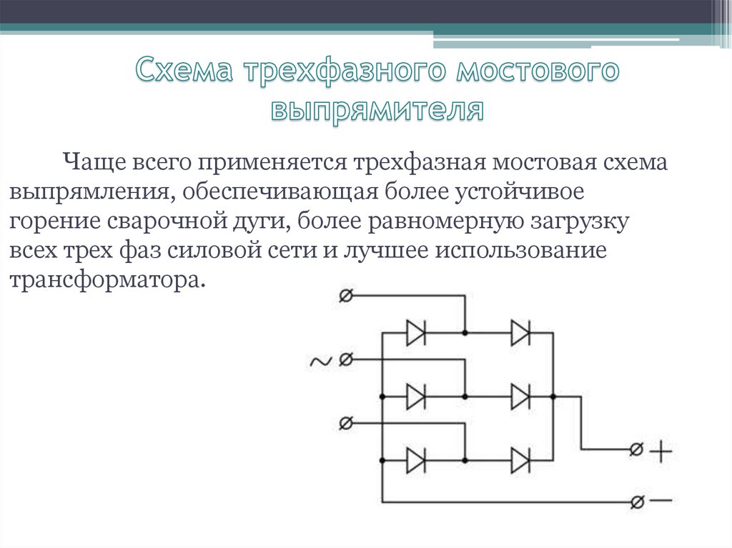 Достоинства и недостатки мостовой схемы