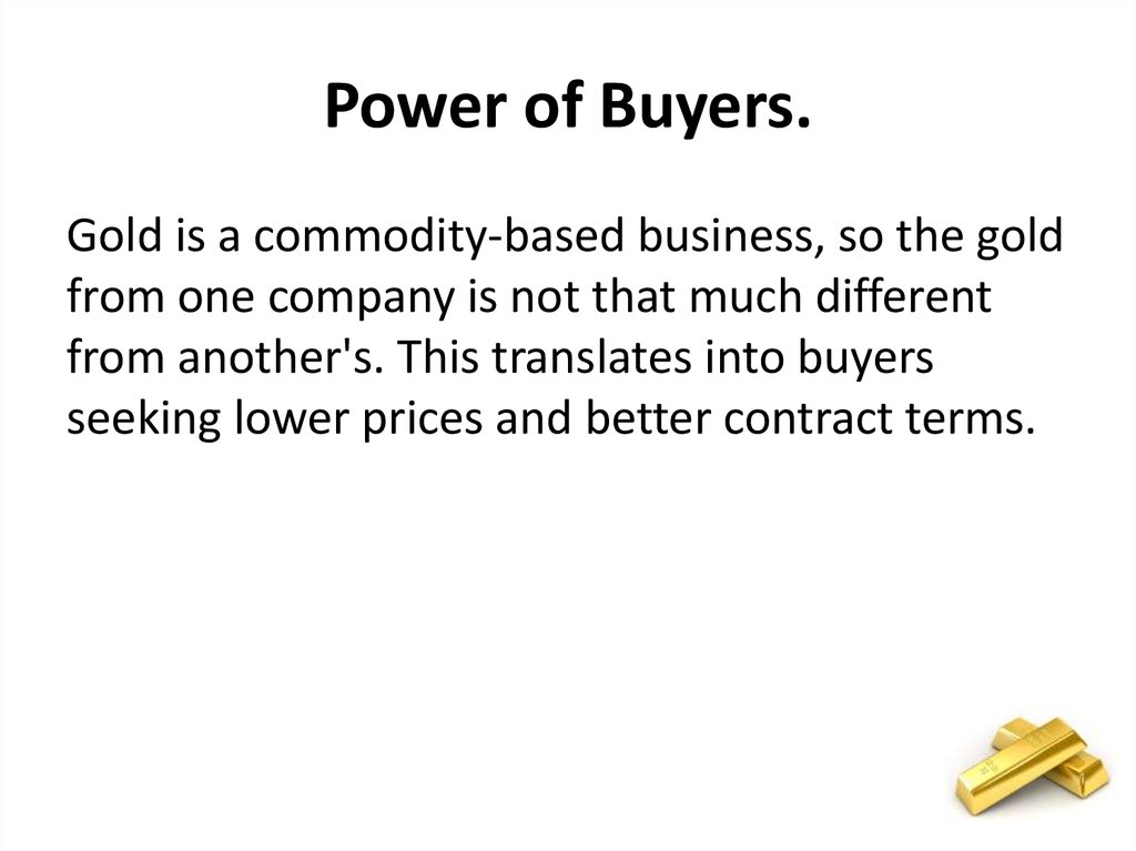 Power of Buyers.