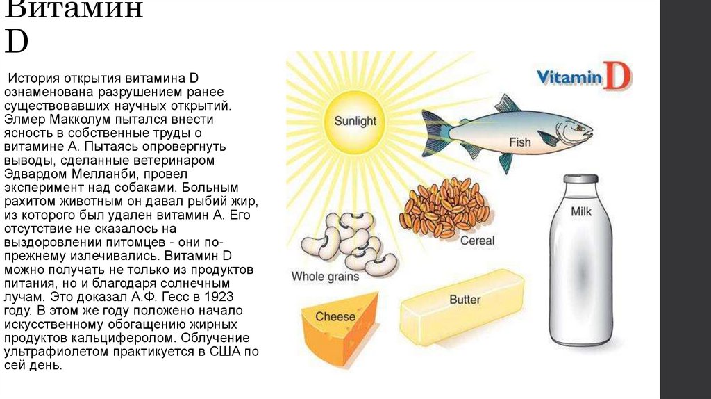 Презентация о витамине д