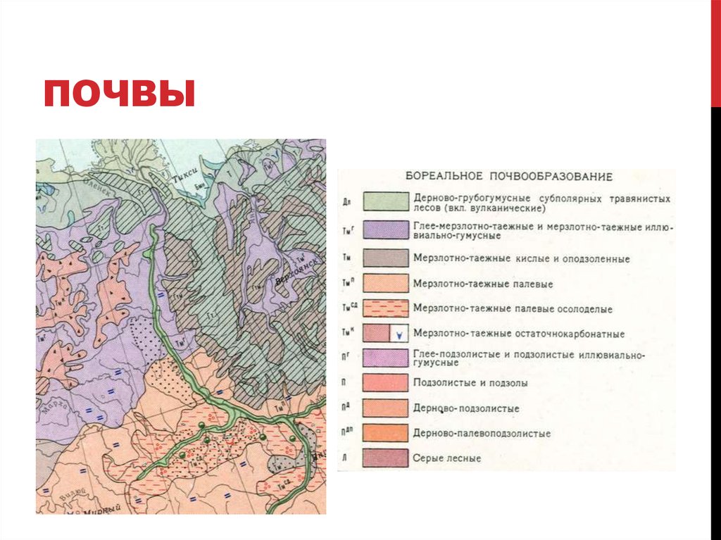 Ландшафтная карта якутии