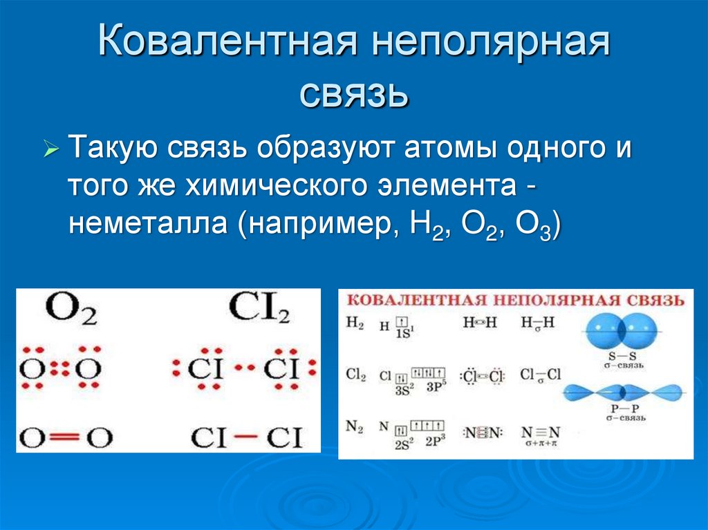 Связь кислорода и хлора. Ковалентная химическая связь of2. Ковалентная неполярная связь o3.