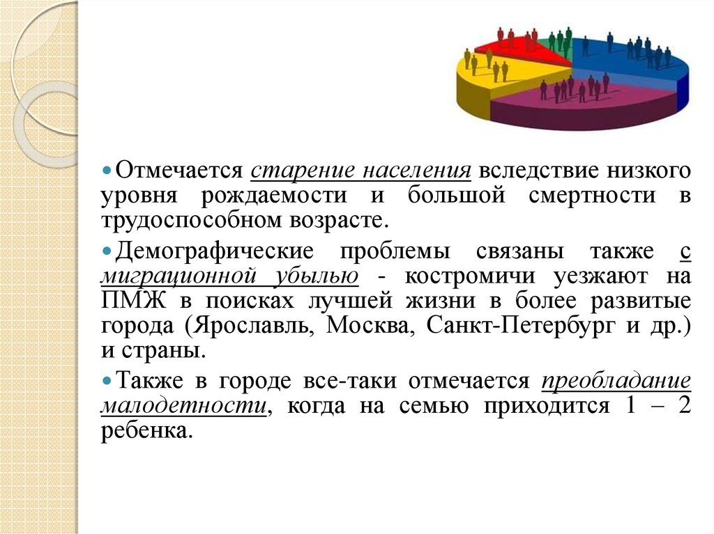 Проблема наиболее остро. Чем ниже уровень жизни тем больше рождаемость.