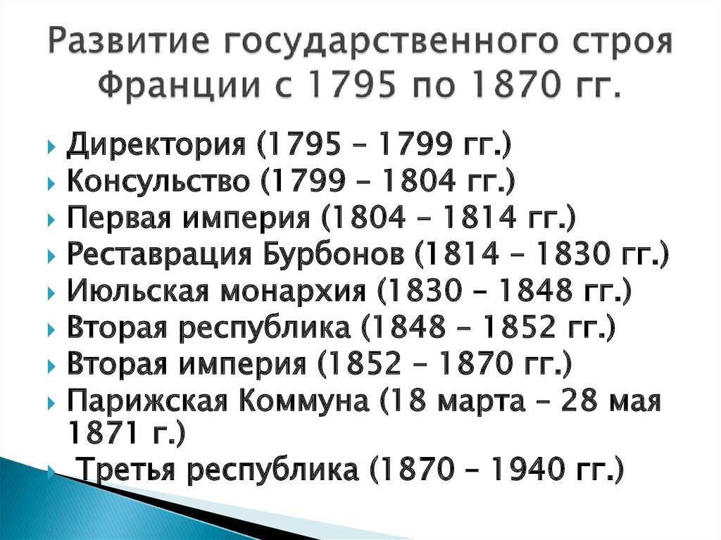 Строй франции. Эволюция государственного строя Франции таблица. Эволюция государственного устройства Франции. Государственный Строй Франции 1799. Эволюция государственного строя Франции в 19 в.