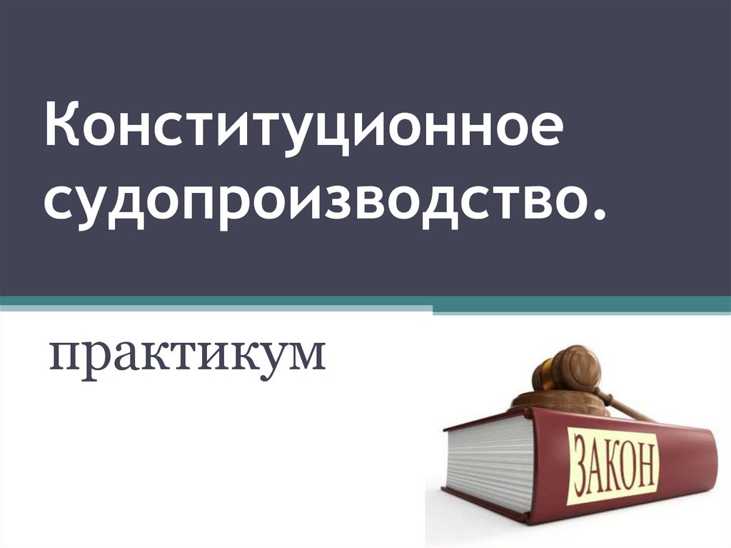 Вопросы конституционного судопроизводства