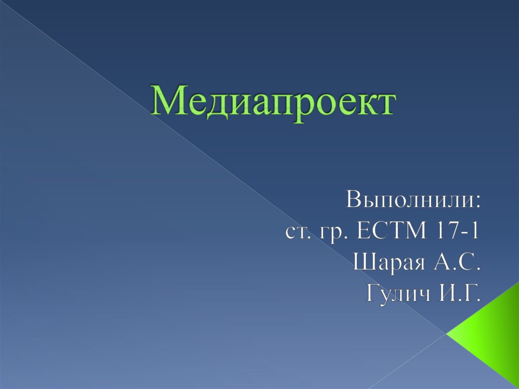 Медиапроекты это проекты которые реализуются с помощью медиа каналов