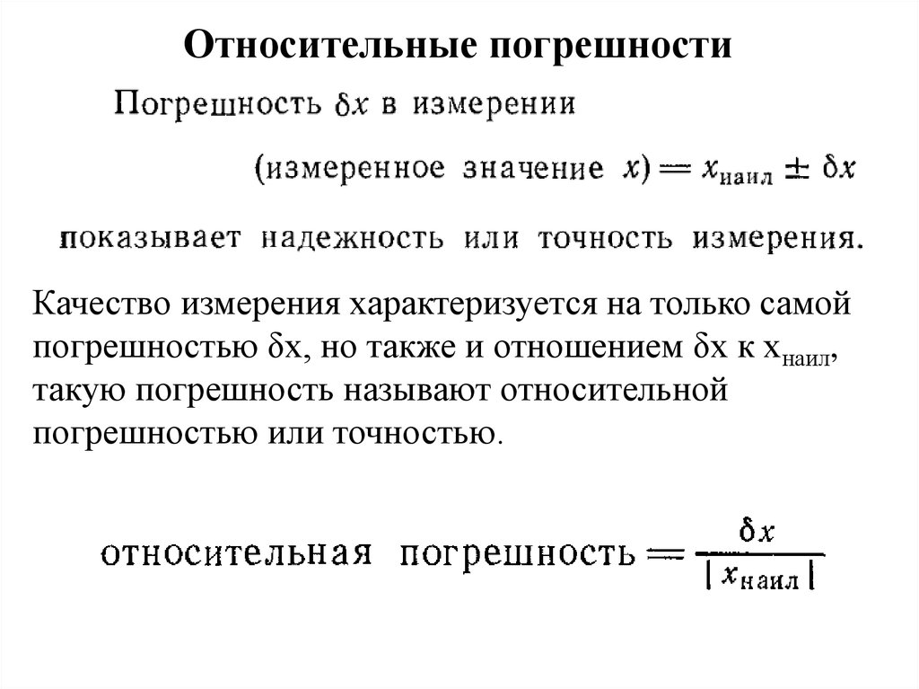 Нормируемые приведенные погрешности