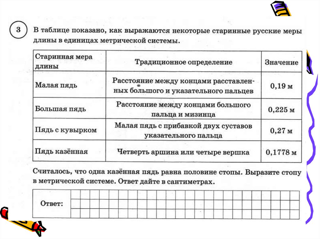 В таблице показано как изменяется