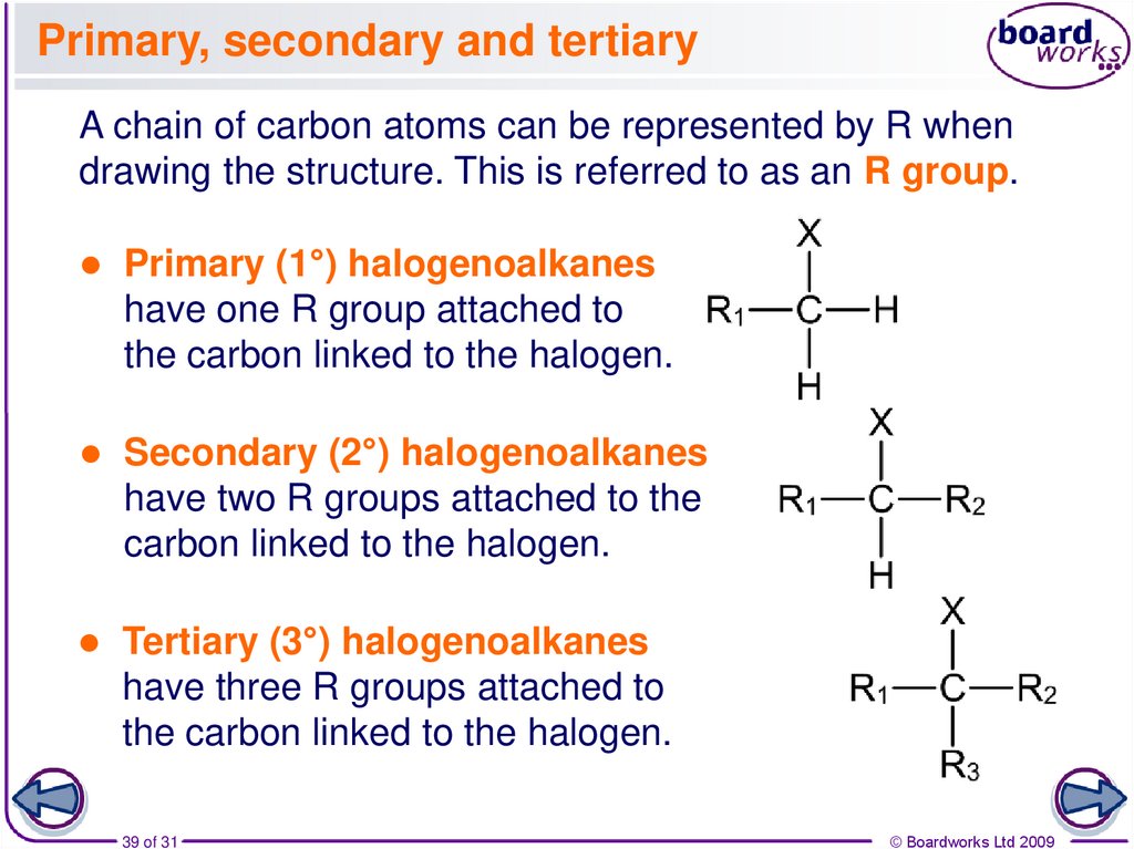 Primary, secondary and tertiary
