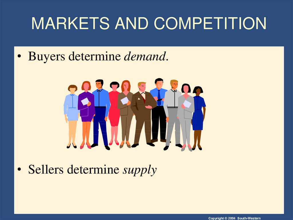 MARKETS AND COMPETITION