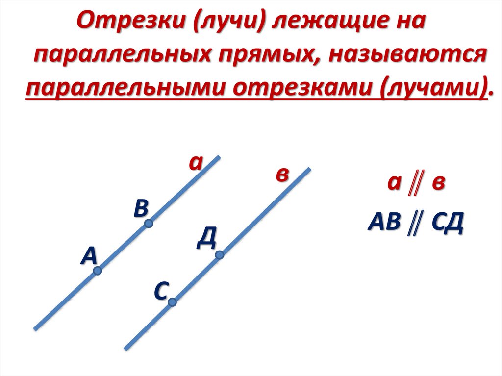 Какие прямые параллельны