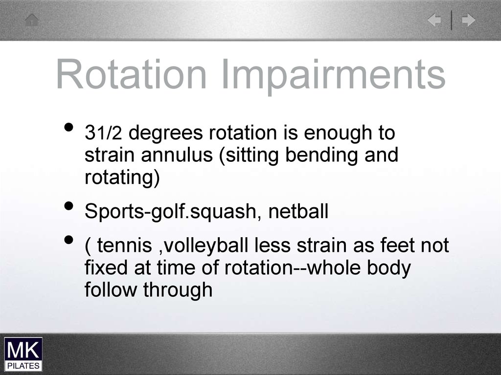 Rotation Impairments