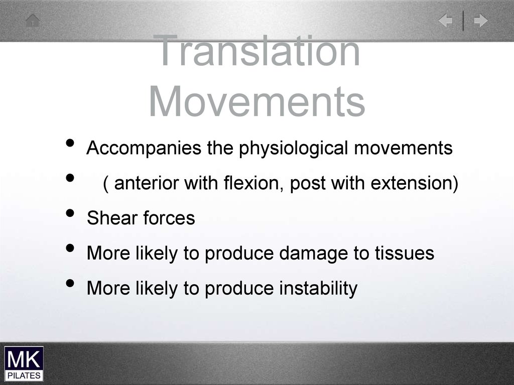 Translation Movements