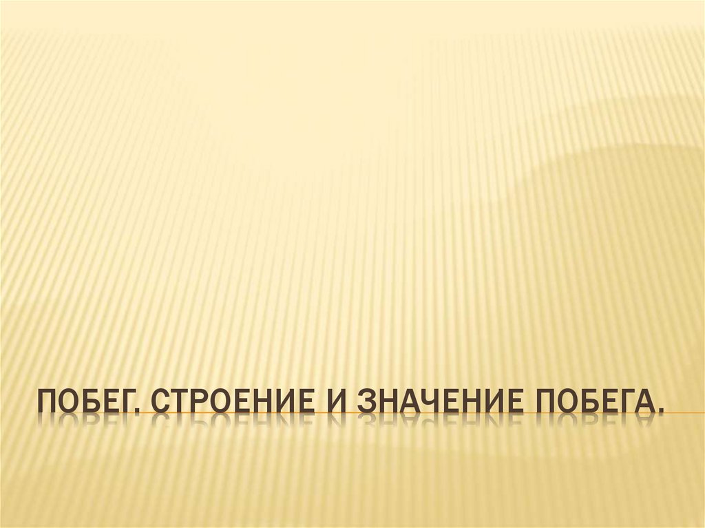 Значить сбежать. Значение побега. Побежать значение. Сочинение строение побега.