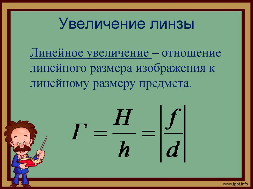 Формула увеличения изображения