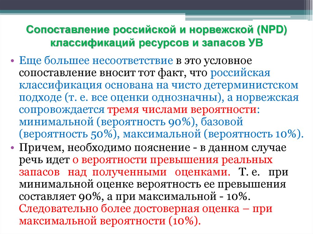 Запасы ув. Классификация запасов NPD. Запасы ув это. Соотнесение российского и норвежского законодательств в образовании. Сравнение русских коллаборационистических аомий.