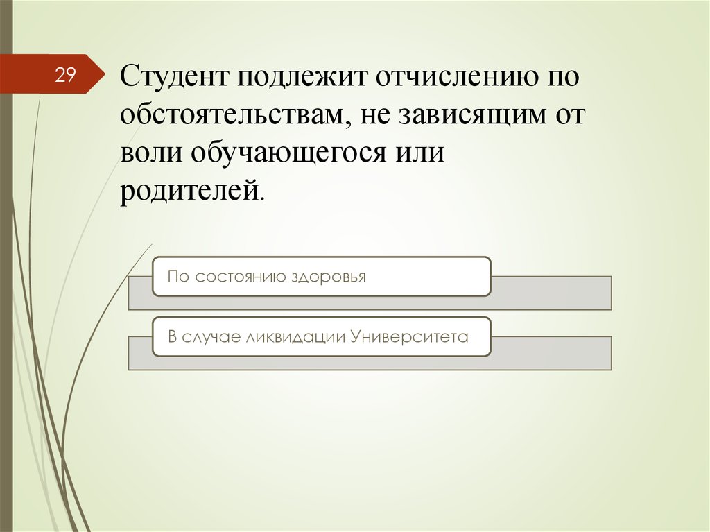 Отчислен за невыполнение учебного плана