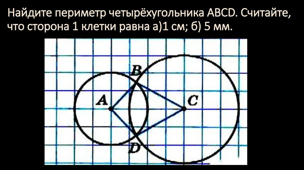 Две стороны четырехугольника равны 1. Найдите периметр четырехугольника. Найдите периметр черырёх угольникаавсs. Найдите периметр четырехугольника АВСD. Как найти сторону четырехугольника если клетка равна.