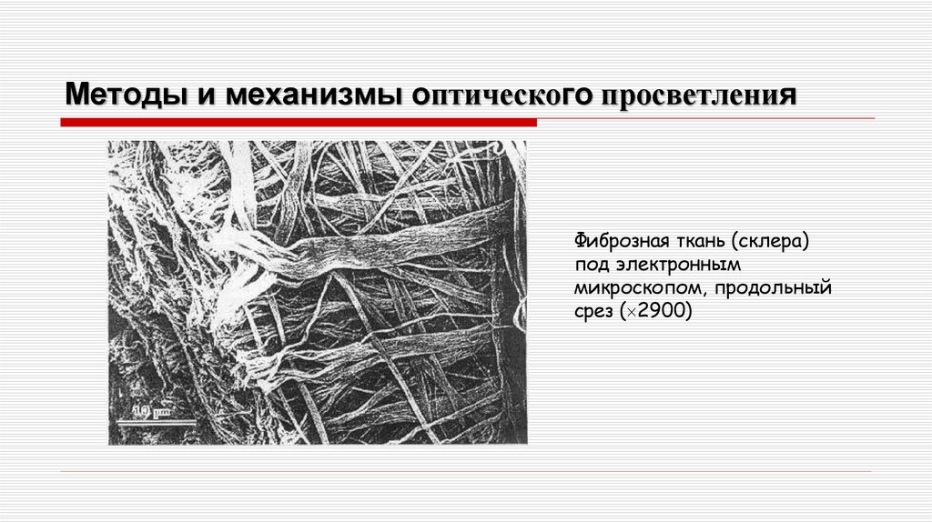 Методы и механизмы оптического просветления