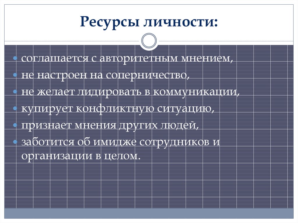 Ресурсы личности