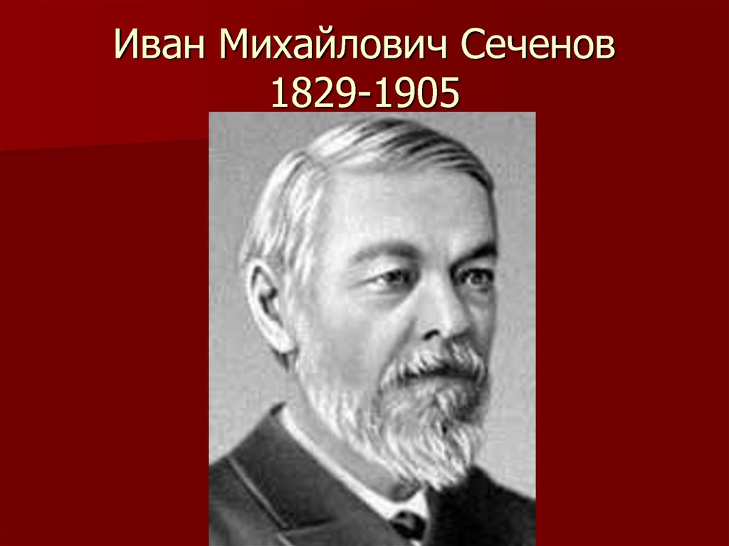 Иван Михайлович Сеченов 1829-1905