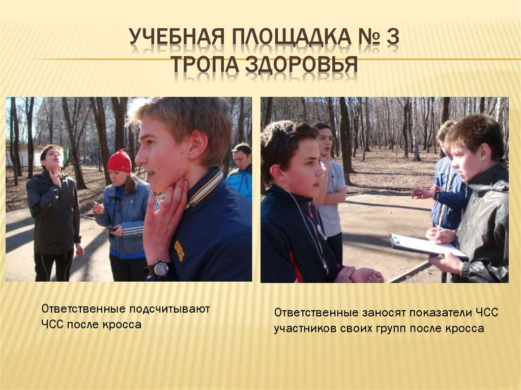 учебная площадка № 3 Тропа здоровья