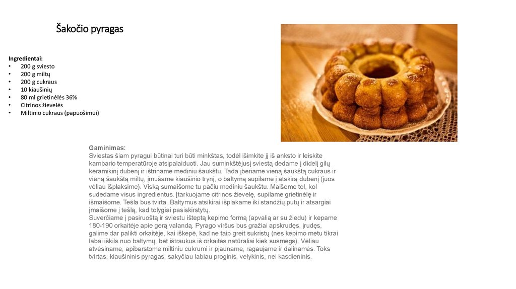 Šakočio pyragas