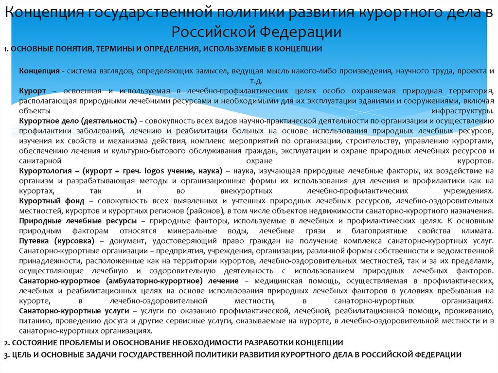 История развития курортного дела в россии презентация