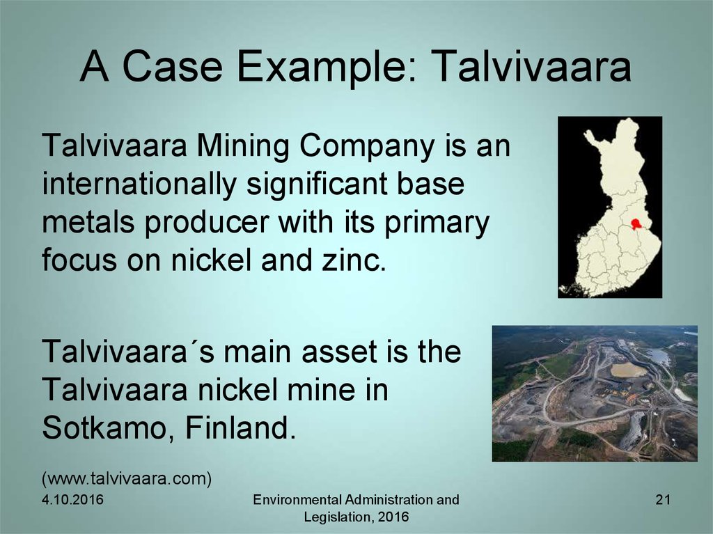 A Case Example: Talvivaara