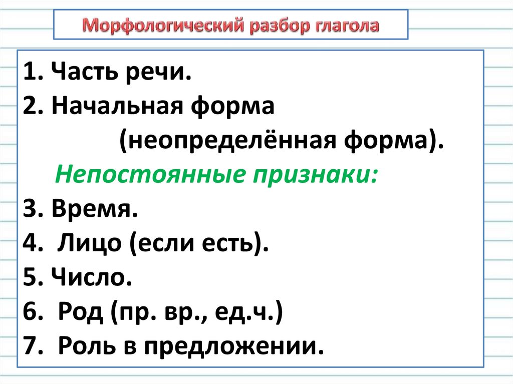 Выступают морфологический разбор. Морфологический разбор глагола 4. Разбор глагола морфологический разбор 4 класс. Морфологический разбор глагола 4 класс карточки. Разбор глагола как часть речи 4 класс.