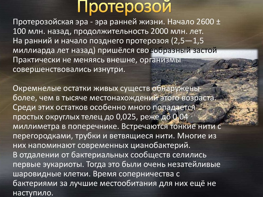 История возникновения жизни на земле презентация