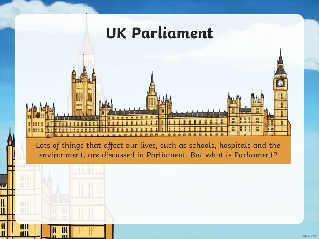 UK Parliament online presentation