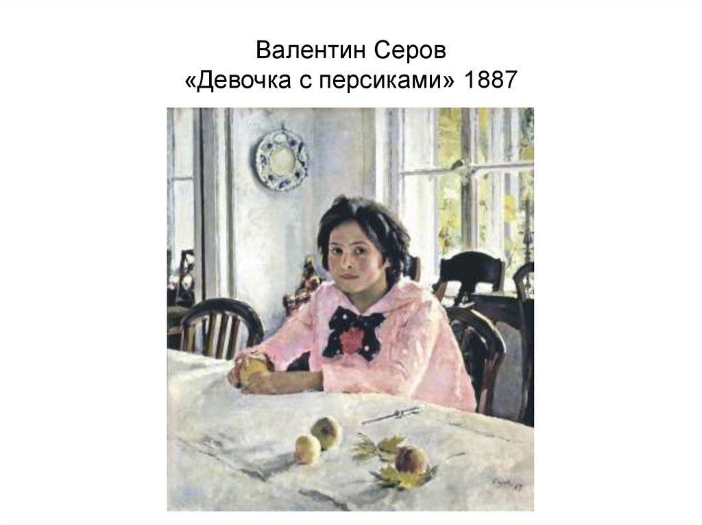 Валентин Серов «Девочка с персиками» 1887