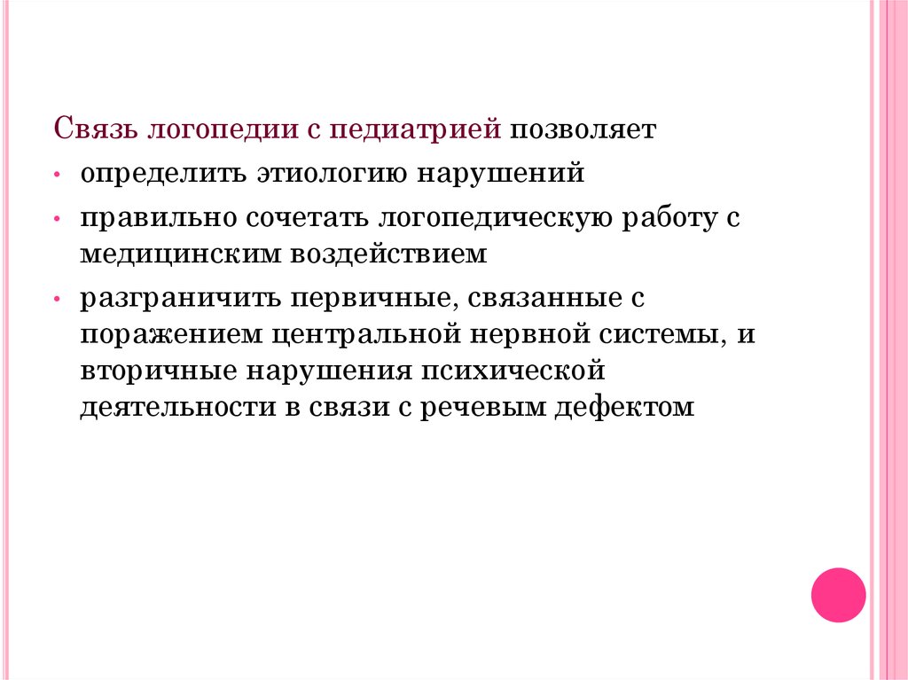 Связь логопедии с другими науками презентация