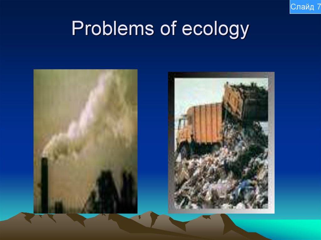 Problems of ecology