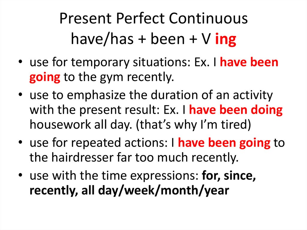 Present perfect continuous rules. Have в present Continuous. Правило презент Перфект континиус. Present perfect Continuous. Have в презент континиус.